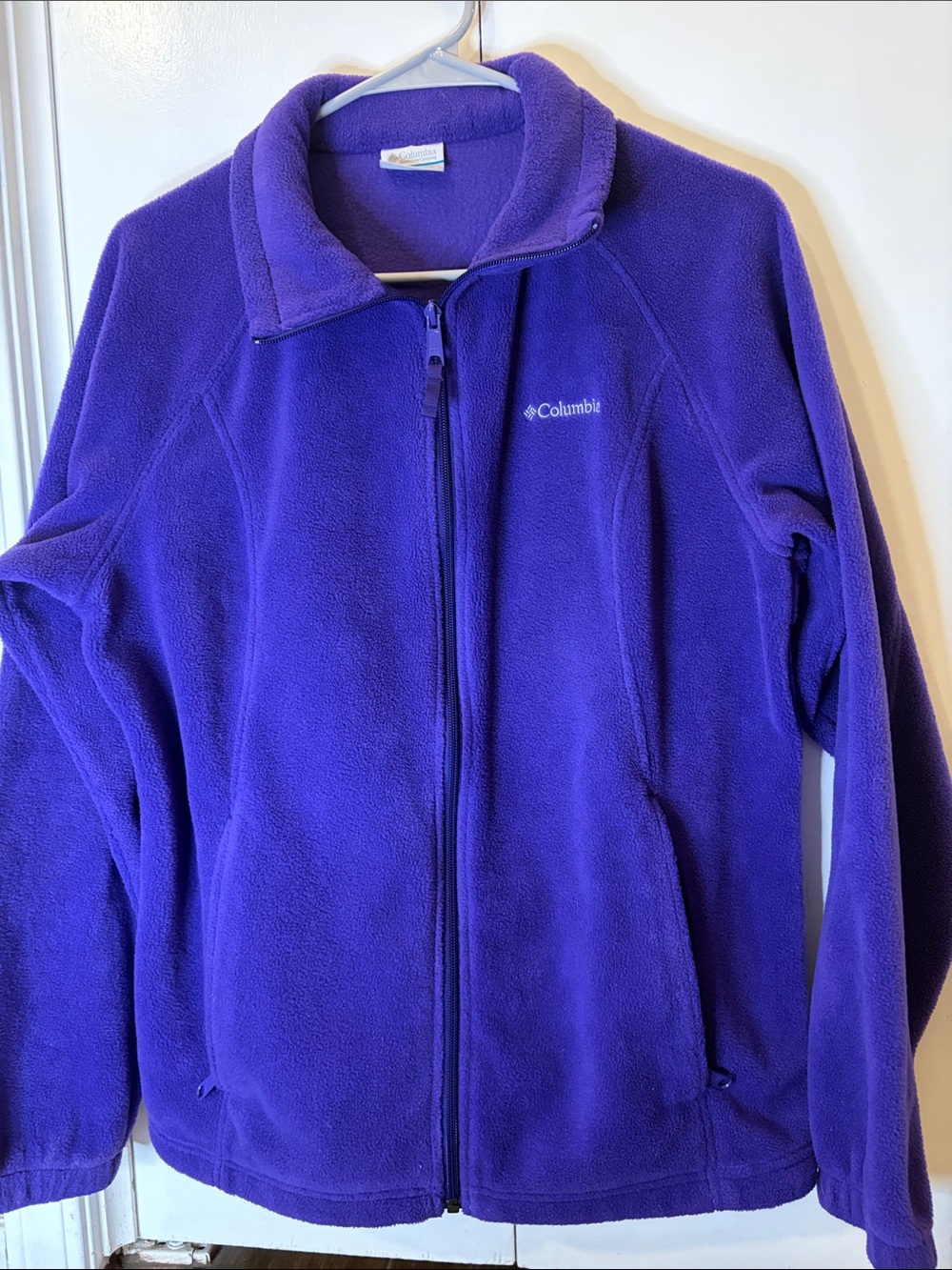 Columbia Women’s Purple Fleece Jacket - Full Zip Warm Layer